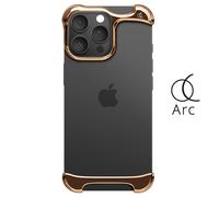 Coque iPhone 16 Pro Max en Aluminium Aérospatiale Ultra Renforcé Antichoc 3m Arc Pulse Rose champagne Rose champagne G