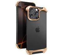 Coque iPhone 16 Pro Max en Aluminium Aérospatiale Ultra Renforcé Antichoc 3m Arc Pulse Rose champagne Rose champagne G