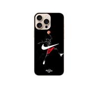 Coque Iphone 16 Pro Max nike jordan logo fond noir