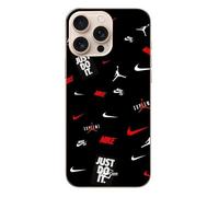 Coque Iphone 16 Pro - NIKE JORDAN - Maniacase - Souple - Blanc Rouge - Noir