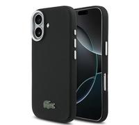 Coque officielle LACOSTE pour iPhone 17 série Iconic Petit Pique Woven Logo MagSafe noire