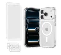 Coque iPhone 17 Pro Antichoc compatible Magsafe + 2 Protections écran et 2 protections Objectif Caméra