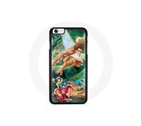 Coque Souple - Tarzan - Iphone 4 - Noir - Motif Unique - Protection Optimale
