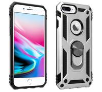 Coque iPhone 6 Plus et 6S Plus et 7 Plus et 8 Plus Hybride Bague Support Argent