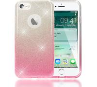 coque iPhone 7 Housse de téléphone portable par NALIA, Fines paillettes en silicone, Bling Cover