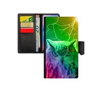 Coque iPhone 7 porte cartes hibou multicolore chouette oiseau design arc en ciel orage animaux antichoc smartphone animal de