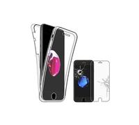 ebestStar - Coque Compatible avec iPhone 7, iPhone 8 Apple Etui Housse Silicone Gel Intégrale Avant et Arrière, Transparent + Film Verre Trempé [Appareil: 138.3/138.4 x 67.1/67.3 x 7.1/7.3mm, 4.7'']