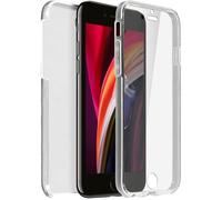 Coque iPhone - AVIZAR - iPhone SE 2020 - Protection 360° Avant et Arrière - Transparent - Silicone gel & Polycarbonate