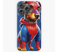 Coque Iphone Samsung Canine Crusader : Teckel En Costume De Super-Héros Palmé - T-Shirt =371 Compatibilité Pour Étui 19 18 17 16 15 14 Plus Pro Max Galaxy S27 S26 S25 S24 S23 U