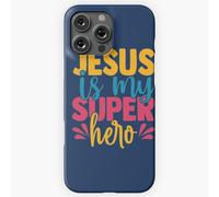 Coque Iphone Samsung Citation Sur Le Salut Chrétien : Un Dicton Mignon : Jésus Est Mon Super-Héros =772 Compatibilité Pour Étui 19 18 17 16 15 14 Plus Pro Max Galaxy S27 S26 S25 S24 S23
