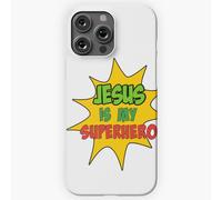 Coque Iphone Samsung Jésus Est Mon Super-Héros=430 Compatibilité Pour Étui 19 18 17 16 15 14 Plus Pro Max Galaxy S27 S26 S25 S24 S23 Ultr