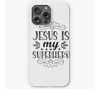 Coque Iphone Samsung Jésus Est Mon Super-Héros-Citations Amusantes Pour Les Fidèles De Jésus=107 Compatibilité Pour Étui 19 18 17 16 15 14 Plus Pro Max Galaxy S27 S26 S25 S24 S23 Ul