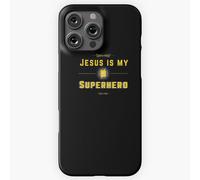 Coque Iphone Samsung Jésus Est Mon Super-Héros Texte D'or=543 Compatibilité Pour Étui 19 18 17 16 15 14 Plus Pro Max Galaxy S27 S26 S25 S24 S23 Ultr