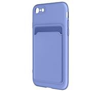 Coque iPhone SE 2022, 2020, 8 et 7 Silicone Souple Porte-carte Forcell Violet