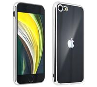 Coque iPhone SE 2022 / 2020 et 8 / 7 Flexible Contour Chromé Dos Transparent