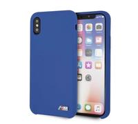 Coque iPhone X BMW en silicone de la collection M, bleue