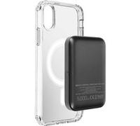 Coque iPhone X et XS et Powerbank 5000 mAh Magsafe Swissten Transparent Noir G