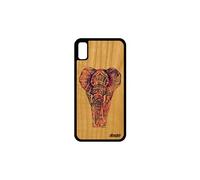 Coque iPhone XR bois silicone elephant azteque pastel 4G multicolore swag Apple