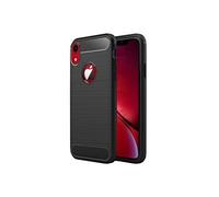 ebestStar - Coque pour iPhone XR Apple, Etui Protection Motif Carbone, Antichoc Souple TPU, Noir
