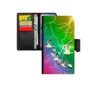 Coque iPhone XR oiseaux mouettes 256 Go PU jaune orage telephone marin cover multicolore animaux animal rigide mer eclair de