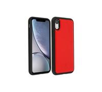 Coque Apple iPhone XR Protection Rigide Cuir Véritable Akashi - Rouge