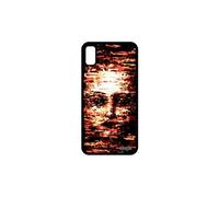 Coque iPhone XR silicone portrait unique noir art 256 Go Rouge peinture de Apple