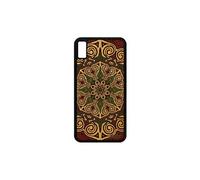 Coque iPhone XS Max en bois silicone Mandala rosace zen 256 Go indien Vert