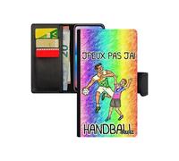 Coque iPhone XS Max en simili cuir portefeuille j'peux pas j'ai hand coupe du monde humoristique de protection 256 Go bd sport