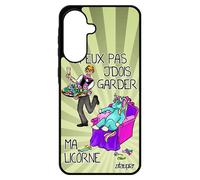 Coque Je Peux Pas J'dois Garder Ma Licorne A56 5g Silicone Bd Humour Animal Poney De Protection Drole Made In France Pour Samsung Galaxy