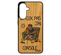 Coque J'peux Pas J'ai Console Pour Samsung A56 5g En Vrai Bois Silicone Texte Etui 4g Gris Bande Dessin¿E Je Play Gamer Jpeux Pour Galaxy