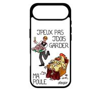 Coque J'peux Pas J'dois Garder Ma Poule Pour Iphone 17 Air Silicone Je Case Design Drole Cartoon Humoristique Blanc Maman Coq