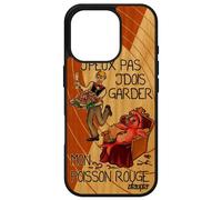 Coque J'peux Pas J'dois Garder Mon Poisson Rouge Pour Apple Iphone 16 Pro Bois Silicone Jpeux Texte Humour Orange Animaux Je Housse