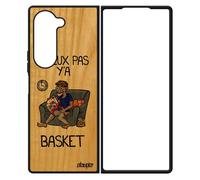 Coque J'peux Pas Y'a Basketball Pour Samsung Galaxy Z Fold 6 Bois Silicone Mobile Drole Humour Case Bande Dessinée Nba Texte Basket