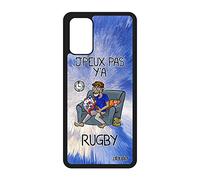 Coque j'peux Pas y'a Rugby pour S20+ Plus Silicone Comique Drole Dessin jpeux Humour Supporter Housse Je Texte Solide pour Samsung Galaxy