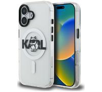 Coque Karl Lagerfeld IML Choupette Sketch Logo MagSafe pour iPhone 16, transparente