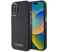 Coque - Karl Lagerfeld - iPhone 16 Plus - Noir - Eco-cuir - MagSafe