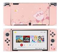 Coque Kirby pour Nintendo Switch Oled Frusde en Silicone, avec Support, Anti-chute, Antichoc - Rose ROSE G