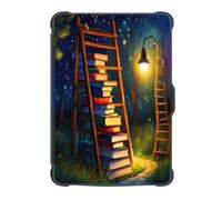 Coque Kobo Clara HD 2018 Etui Cuir Silicone Flip 360° Auto Veille ou Réveil Magnétique Case Airbag Antichoc Librairie Fox Ciel Etoilé Loup Fille Etanche Housse pour Kobo Clara 2018 HD Écran 6" (8)