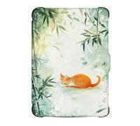 Coque Kobo Clara HD 2018 Etui Cuir Silicone Flip 360° Automatique Veille ou Réveil Magnétique Case Airbag Antichoc Crépuscule au Bord de Mer Chat Etanche Housse pour Kobo Clara 2018 HD Écran 6" (10)