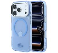 Coque Lacoste IML Frosted pour iPhone 18 Pro / 17 Pro, bleue