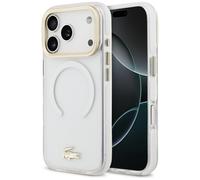 Coque Lacoste IML Shockproof Gold pour iPhone 18 Pro / 17 Pro, transparente