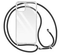 Coque Lanière - AVIZAR - iPhone 14 - Rigide - Transparent - Transport pratique