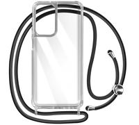 Coque Lanière pour Galaxy A23 5G et M23 5G Rigide Bumper Série Corda Transparent