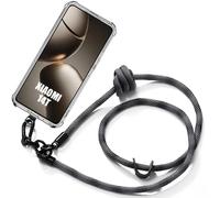 Coque Lanière Pour Xiaomi 14t Antichoc Protection Renforcée Avec Lanière Robuste Gris - E.F.Connection