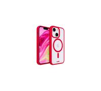Coque LAUT iPhone 14 MagSafe transparent/Rouge