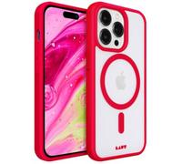 Coque LAUT iPhone 14Pro MagSafe transparent/Rouge
