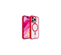 Coque LAUT iPhone 14Pro MagSafe transparent/Rouge
