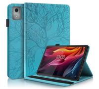 Coque Lenovo Tab K11/M11 Plus - PU Cuir - Support - Bleu
