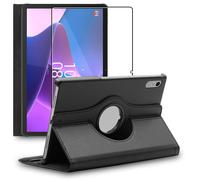 ebestStar - Coque pour Lenovo Tab P11 Gen2, Etui Rotatif 360, Housse Protection PU Cuir, Noir + Verre Trempé