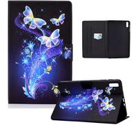 Coque Libro Étui Pour Lenovo Tab P12 12.7 Zoll Tablet 2023 Tablette Housse Cover Protection Étuis Avec Pu Cuir Et Stand - Blume Schmetterling